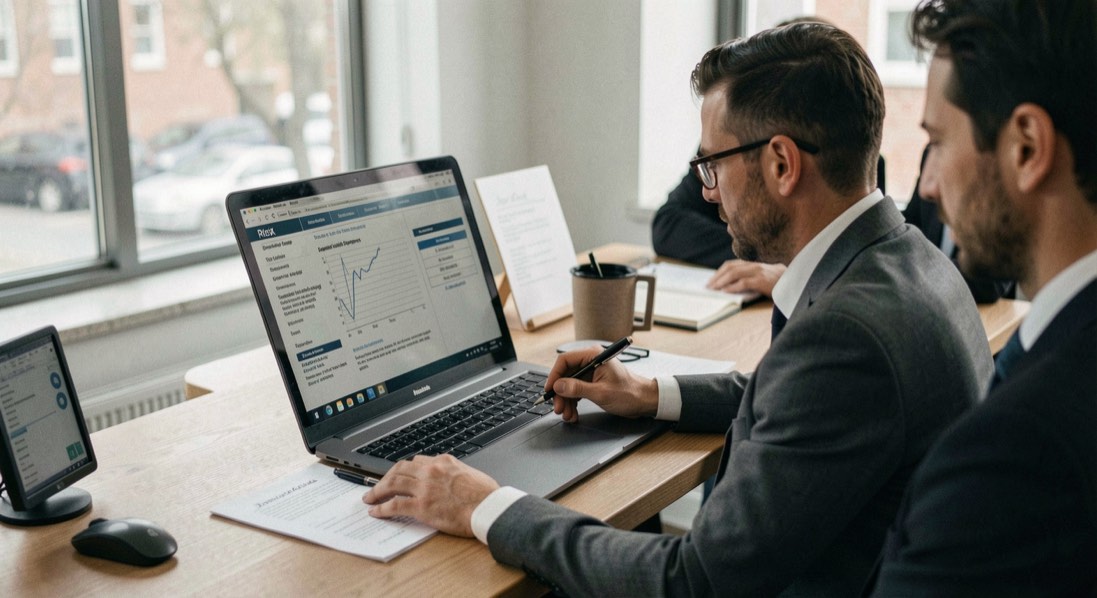 Business Formation: an editorial desk arranged around practical document questions